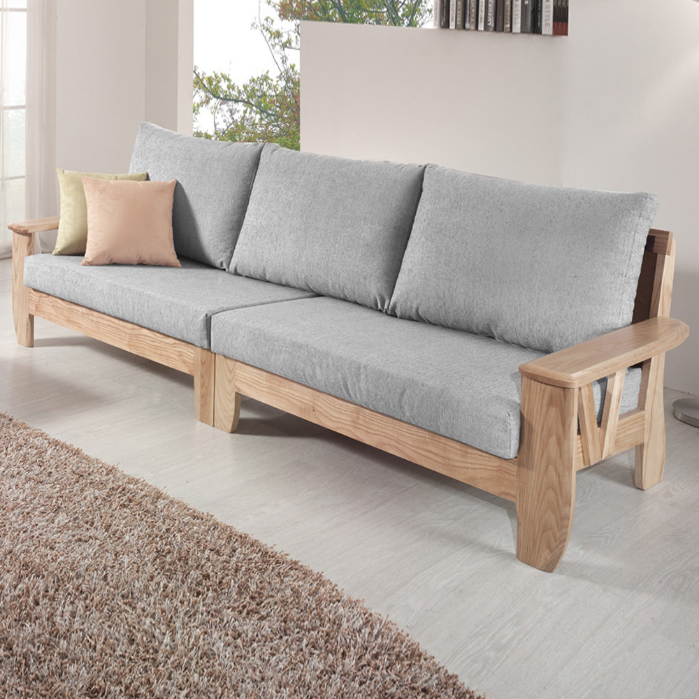 P103 샤넬패브릭 뉴송원목 4인 소파