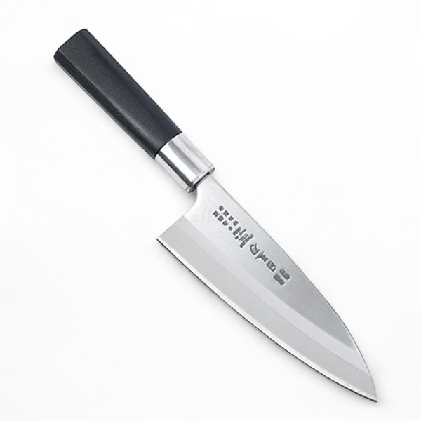 일천도 스텐 생선회칼 낚시 데바 (P손잡이) 16.5cm, 1개 - 상품 이미지