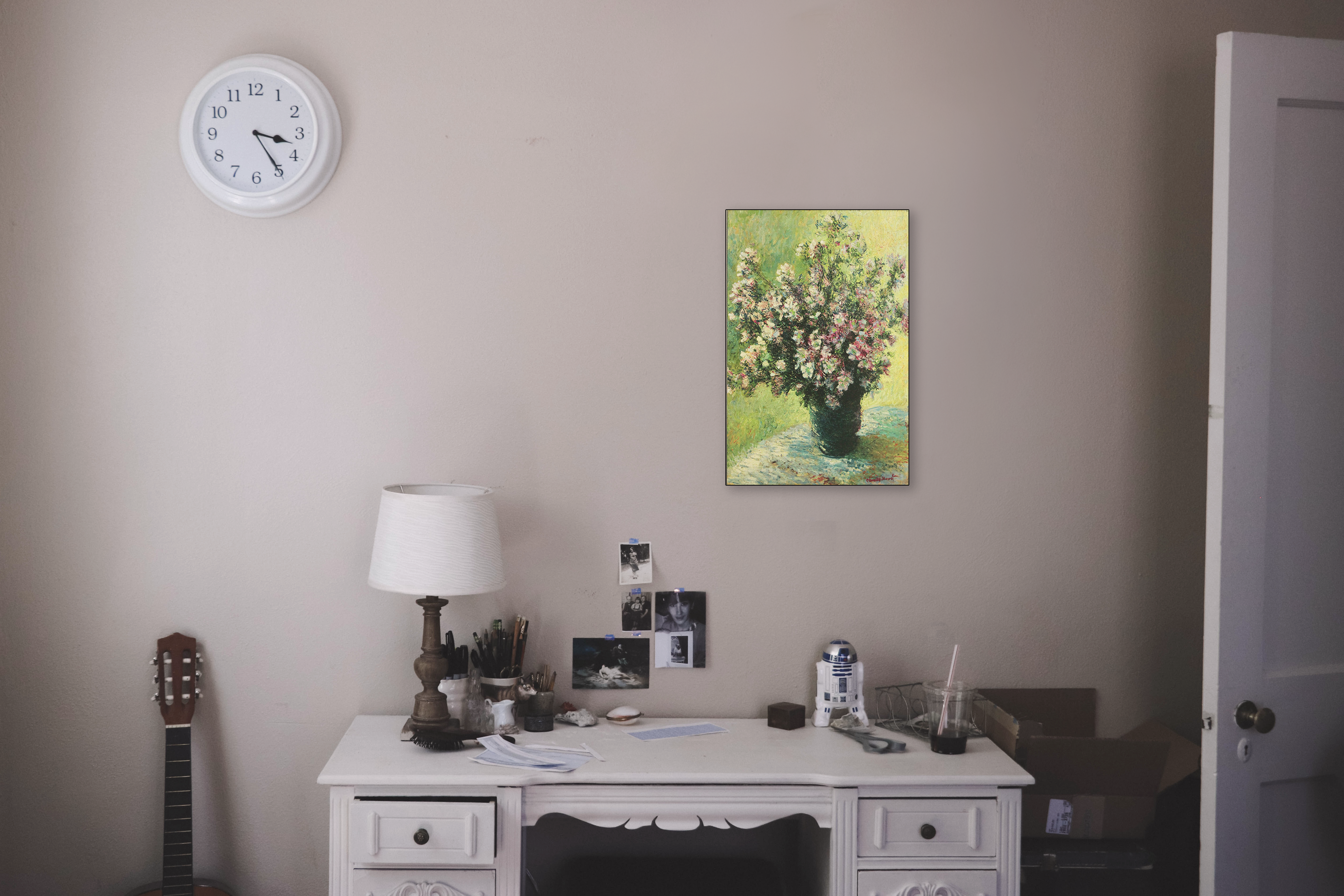 명화 액자 모네 꽃병 액자 거실 인테리어 액자 40x60 kisn088 - 상세 이미지 3