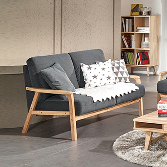 H267K 패브릭 원목 2인 소파