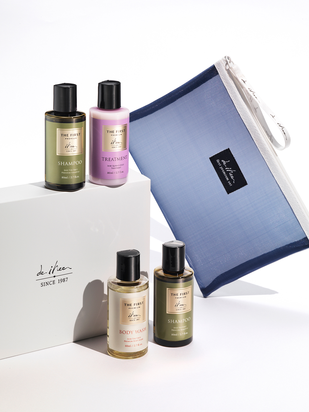 이희 더퍼스트 스파테라피 세트 샴푸 80mlx2 +트리트먼트 80ml +바디워시 80ml - 상품 이미지