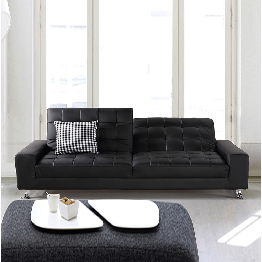 H173K PU가죽 3인 소파베드