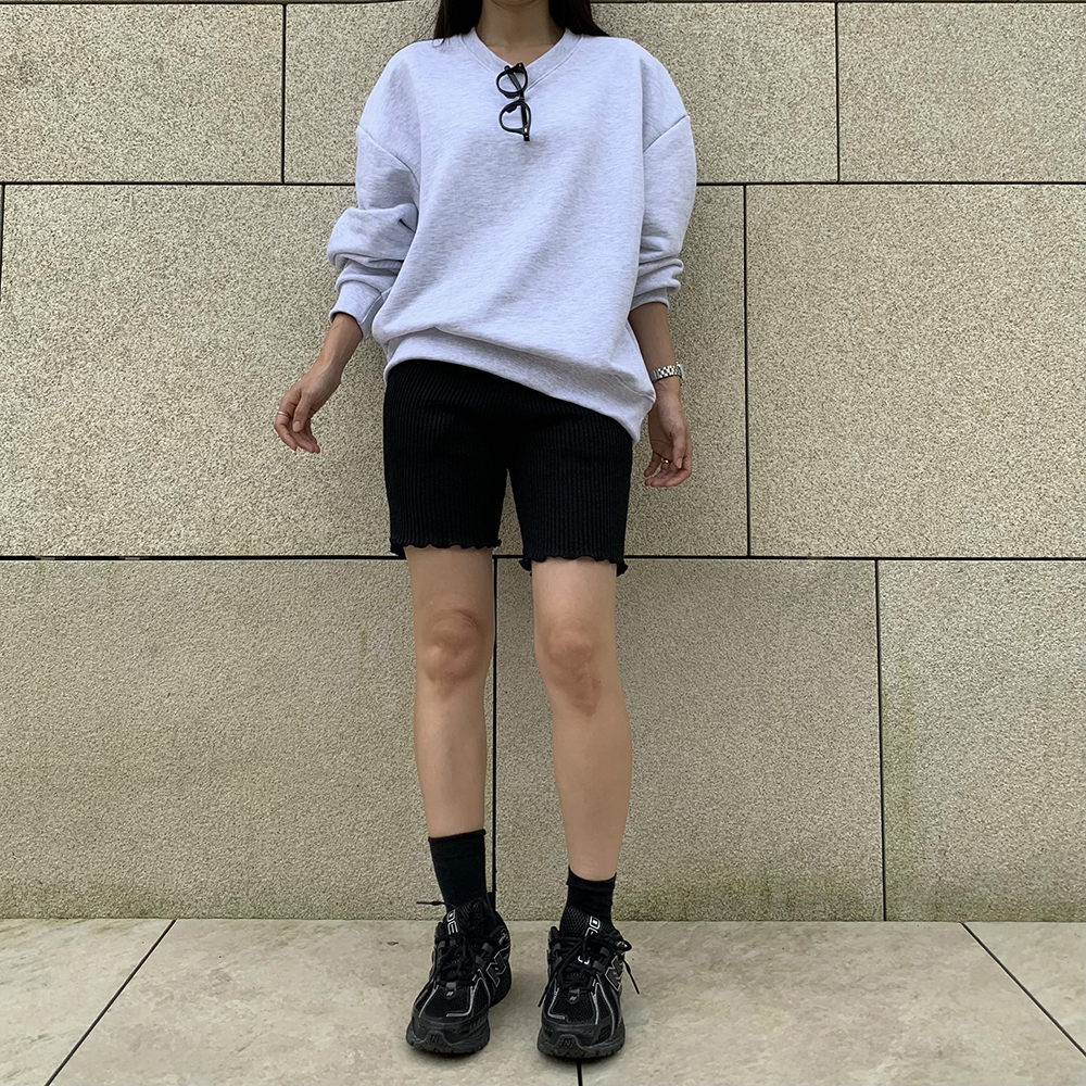 마카롱 밴딩 5부 바이커 팬츠 - 4color 상세 이미지 8