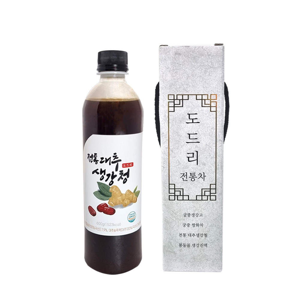 도드리 대추 생강청 수제 꿀 생강진액 생강차 600g - 상품 이미지
