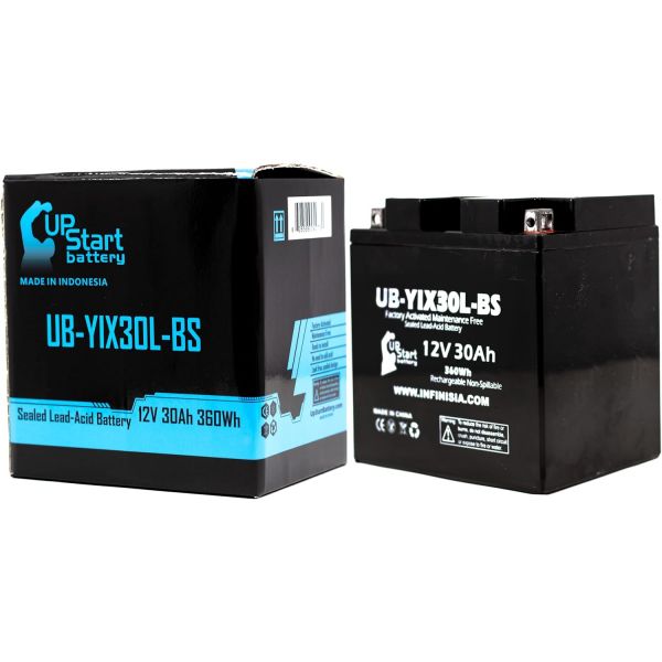 UBYIX30LBS 배터리 교체 2005 할리데이비슨 FL FLH 시리즈 투어 1450 CC 모터사이클 공장 활성화 유지보수 무료 12V 30AH 업스타트 브랜드... 