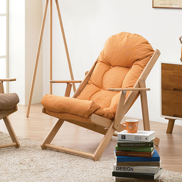 H264K 패브릭 비치원목 1인 소파