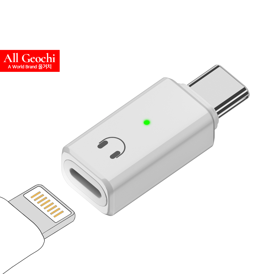 8핀 to C타입 이어폰 젠더 아이폰 17 16 이어폰잭 라이트닝 변환 맥북 아이패드 제품 이미지