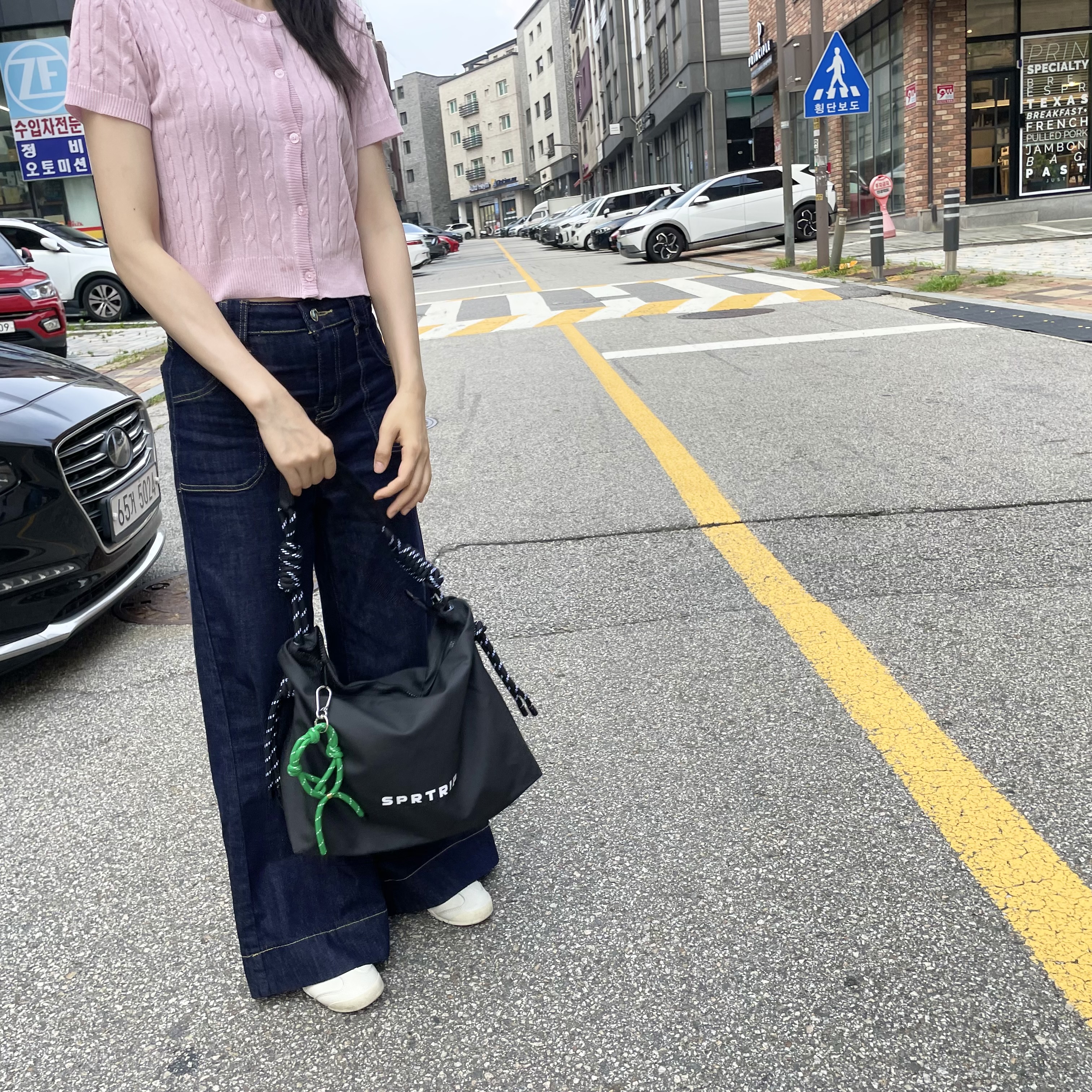 mddas 로프백 여행용 크로스백 보부상 데일리 가벼운 유럽여행가방 나일론 빅 사각 해외 - 상세 이미지 5