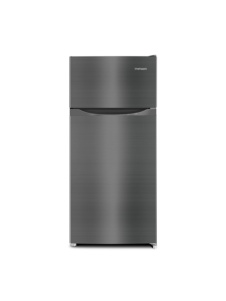 더함 소형 미니 냉장고 사무실 신혼 원룸 2도어 냉장고 112L 메탈실버