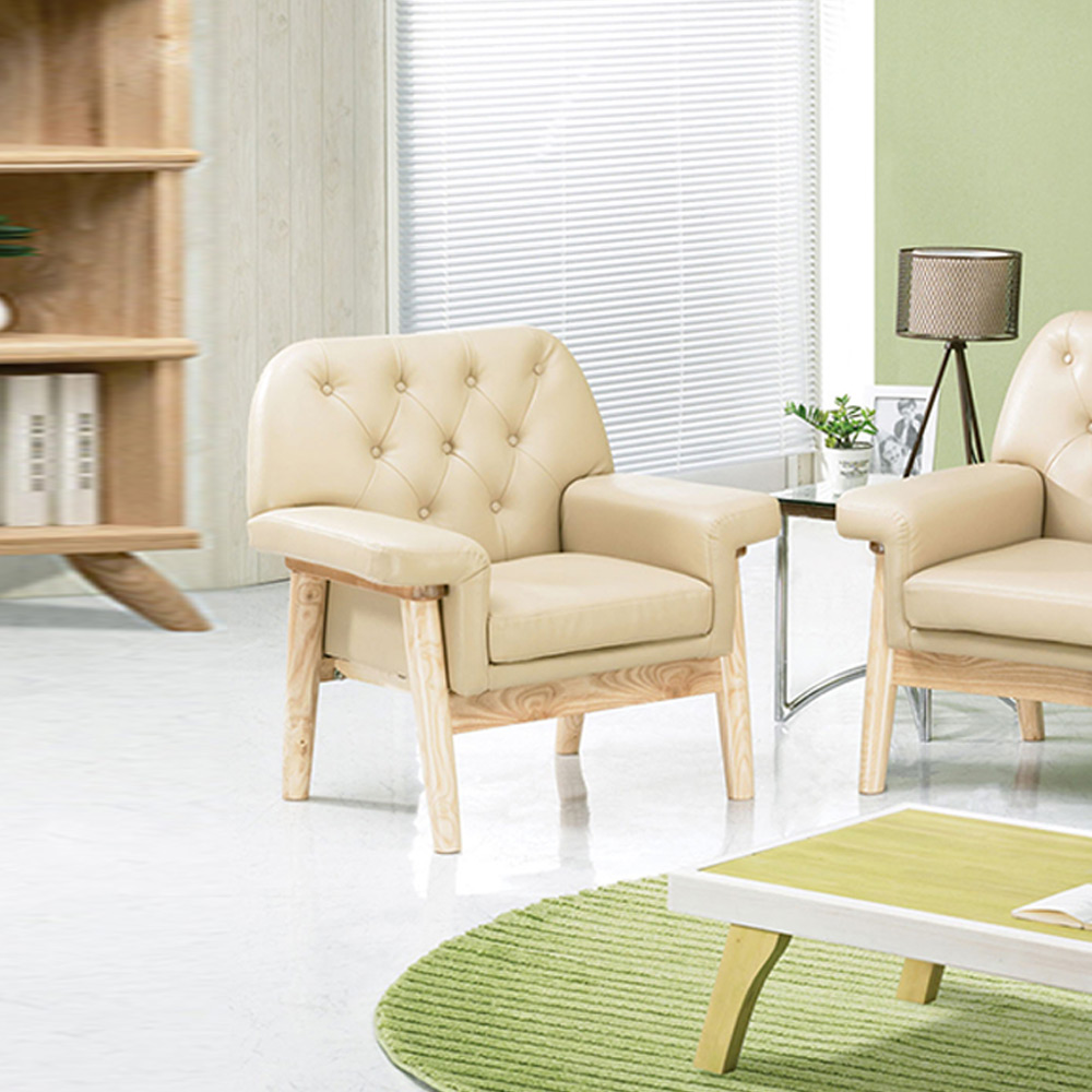 H215K 물푸레원목 1인 소파