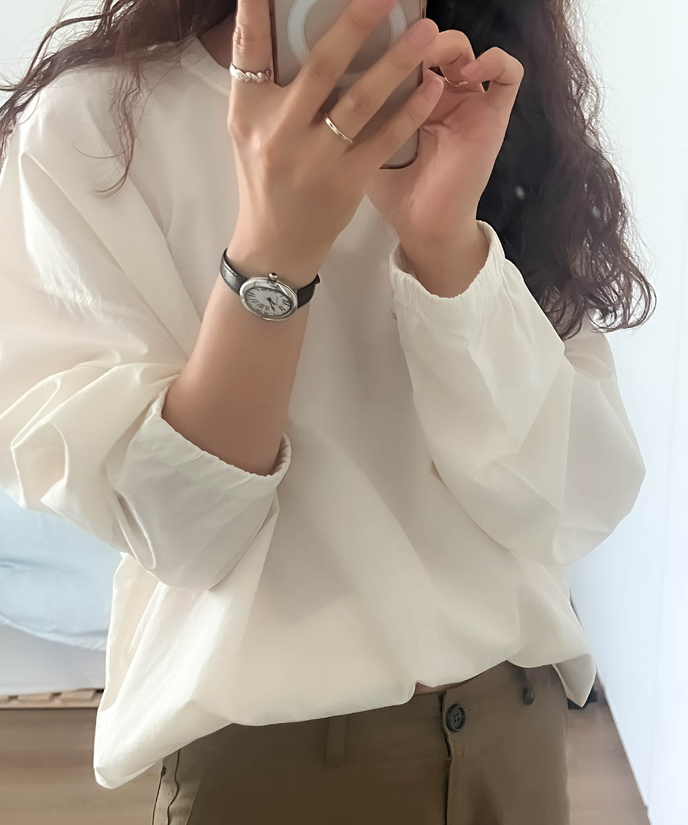 볼드 타원 소가죽 시계 2colors 상세 이미지 11