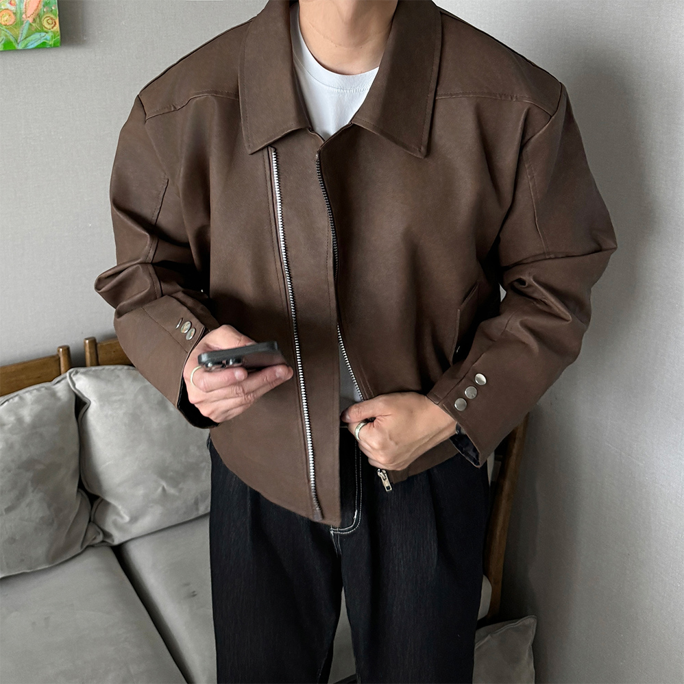 라이더자켓 남자가죽자켓 - 상품 이미지