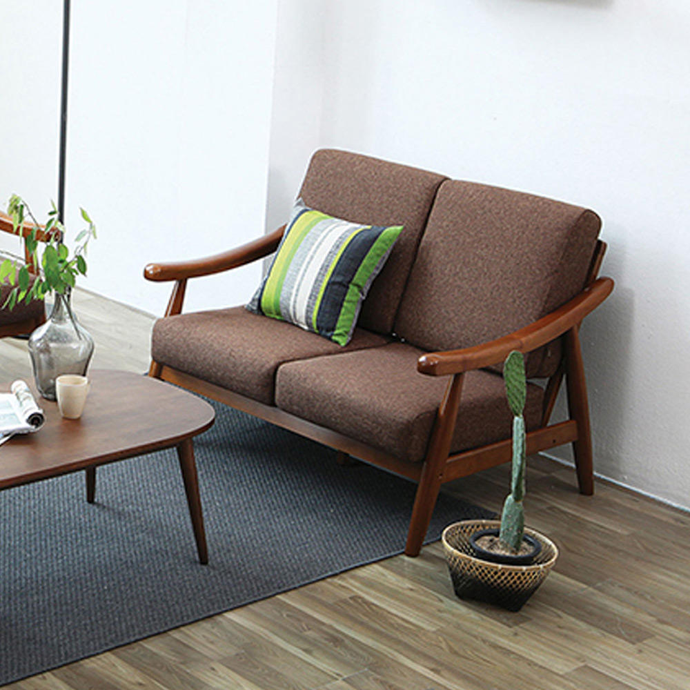 H199K 패브릭 원목 2인 소파