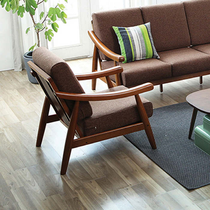 H198K 패브릭 원목 1인 소파