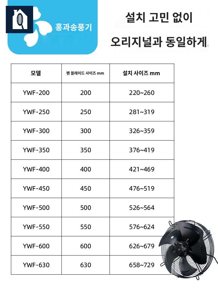 교환기 산업용 냉각팬 열 콘덴서 냉장 냉각기 쿨러 - 상세 이미지 2