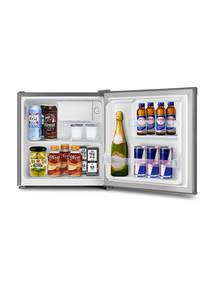 소형 미니 냉장고 1도어 원룸 일반 사무실 냉장고 더함 CHIQ 왼쪽(좌), 46L 실버