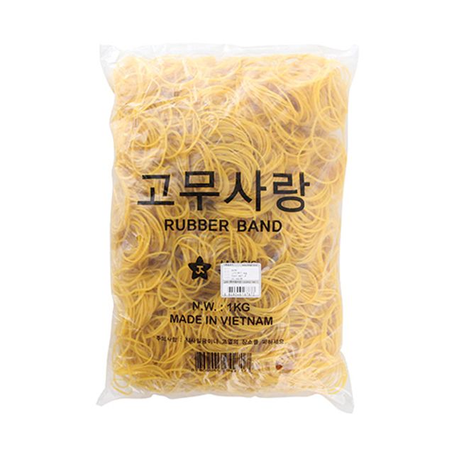 고무밴드 대용량 고무줄 미용실 문구용 포장용 교재용 사무용 70 1kg : 퍼니메이커