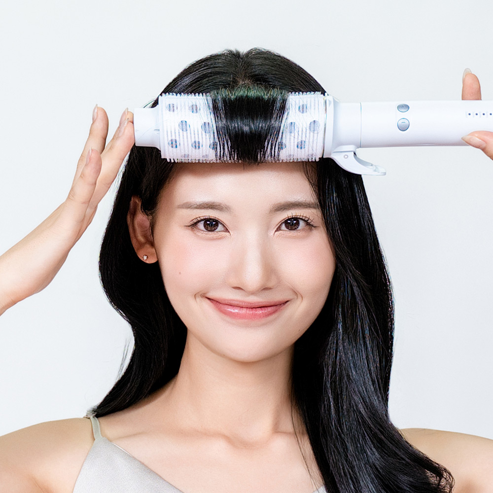 오아 오토셋 자동 봉고데기 웨이브 회전 뽕 고대기 뿌리 볼륨 롤링 롤 빗 프리볼트 고데기 - 상세 이미지 2