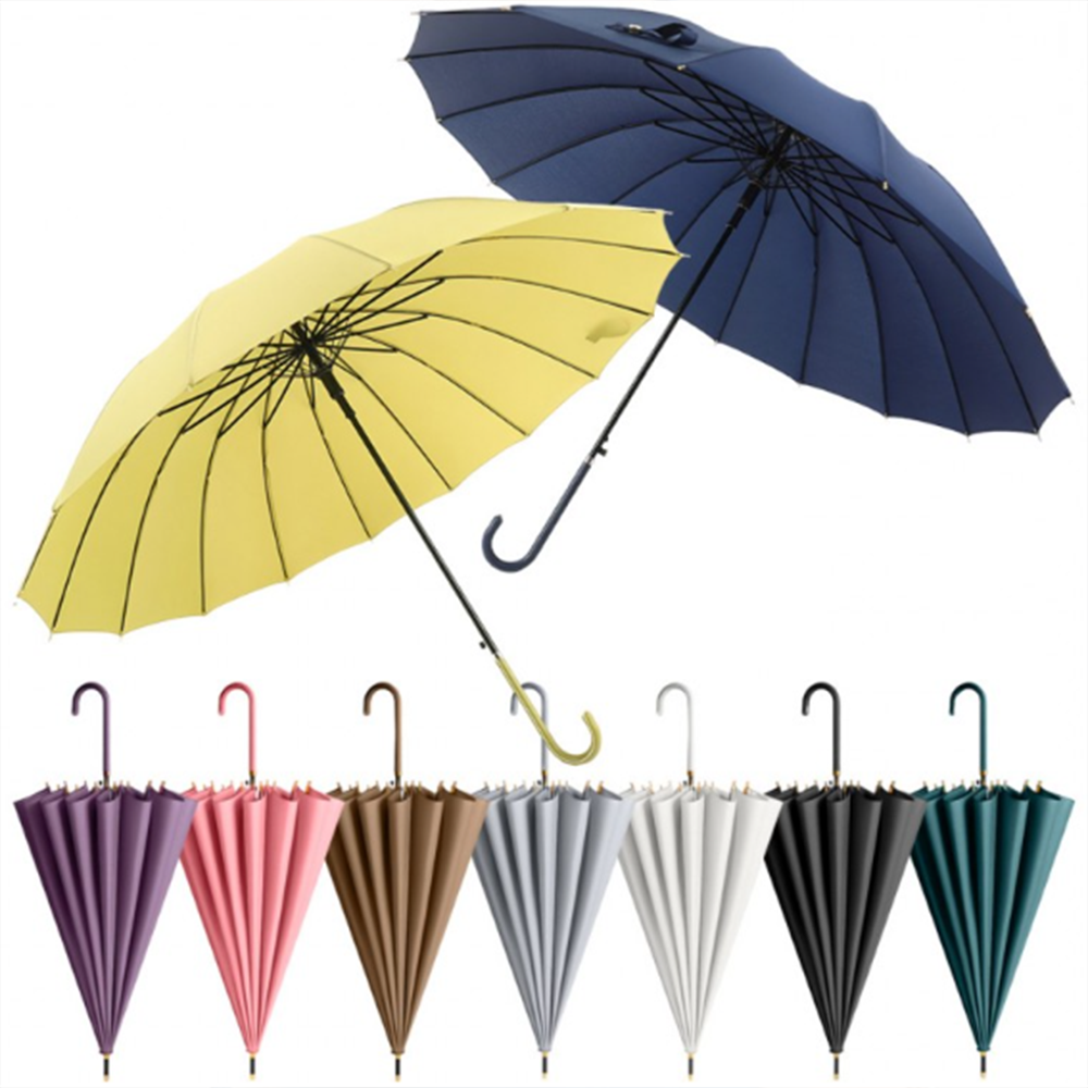 16K 장우산 성인 우산 튼튼한 어른 대형 여름 명품 손잡이 고급 단체 장마 선물 판촉물