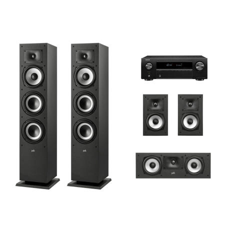 데논 AVR-X250BT + 폴크오디오 XT60 5채널 홈시어터 홈시네마