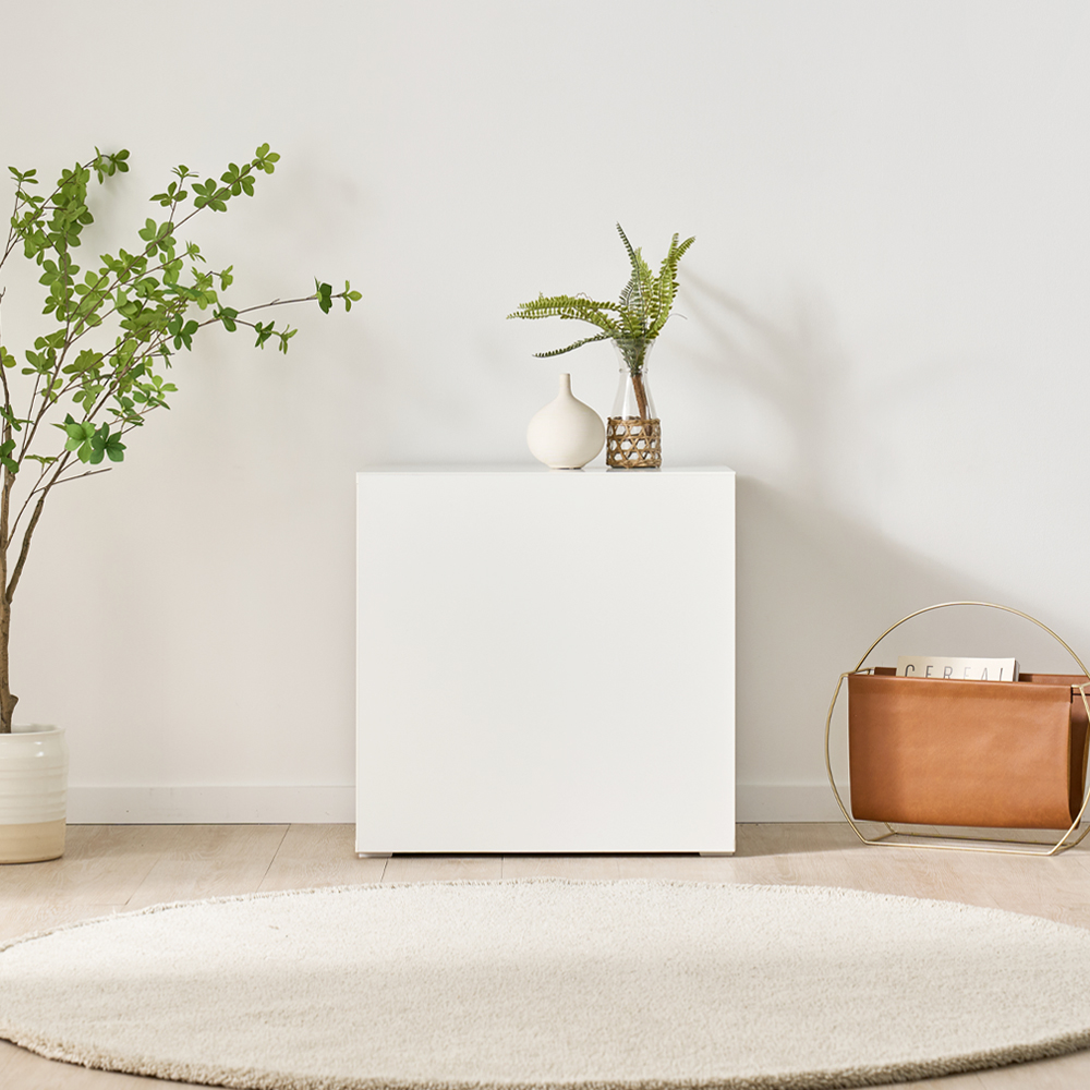 조아 거실장 (일반형 600/좌측 열림) 화이트 높은 티비다이 tv장 장식장