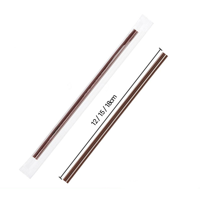 일회용 커피스틱 브라운 18cm 1박스 개별포장 10000개 - 상세 이미지 4
