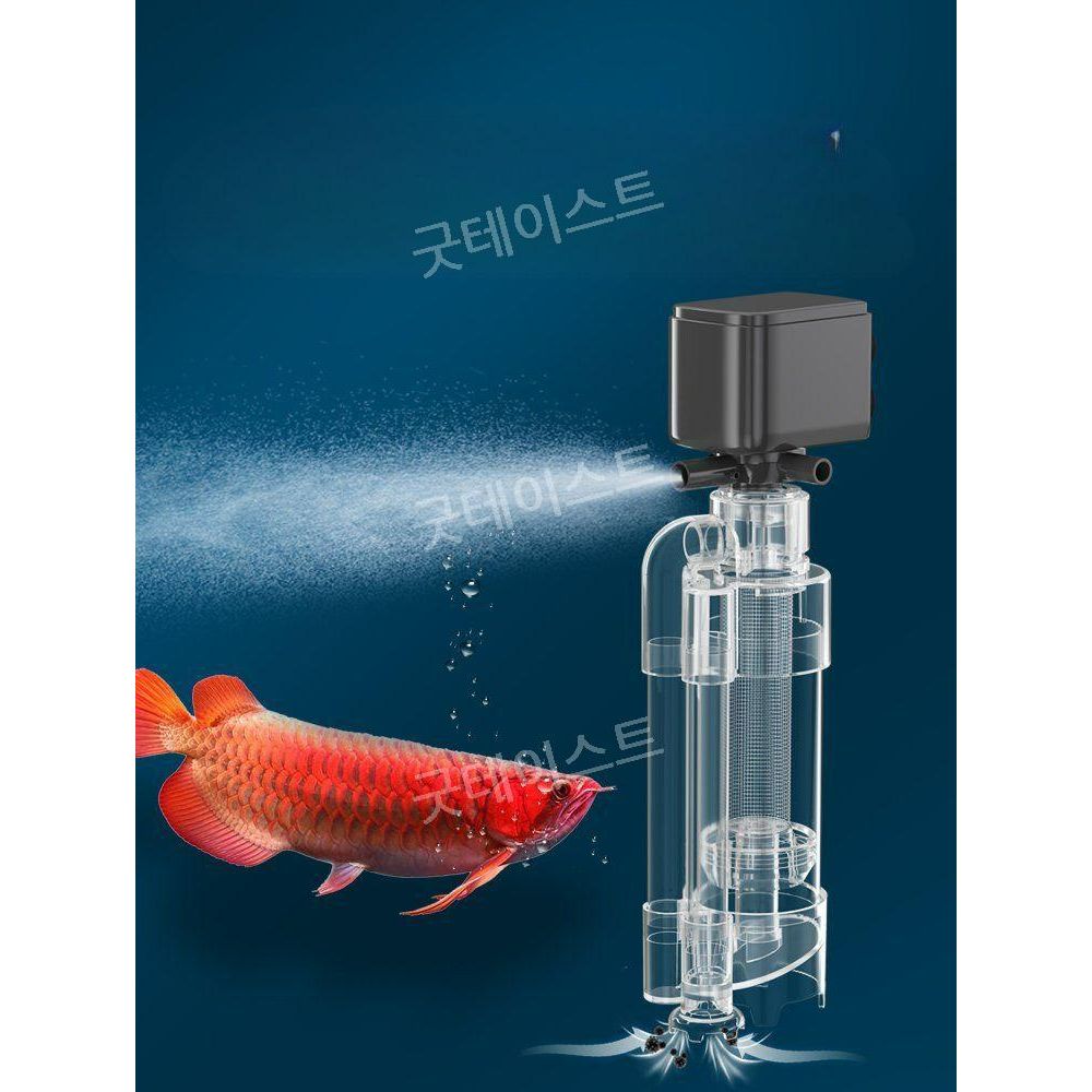 어항 집똥기 수조여과기 어항필터 순환수펌프 정화시스템 배설물수거변기 흡입장치 물고기 화장실 소형/수심 30-40cm