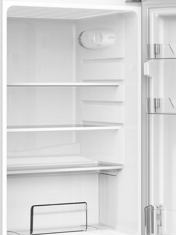 더함 소형 미니 냉장고 사무실 신혼 원룸 2도어 냉장고 112L 메탈실버