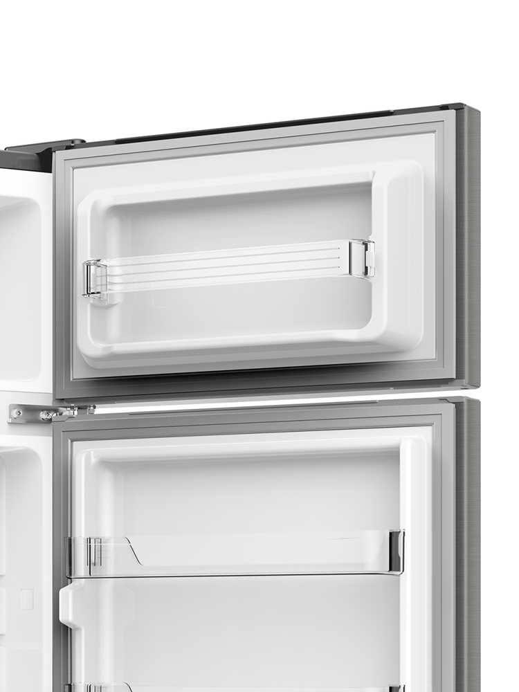 더함 소형 미니 냉장고 사무실 신혼 원룸 2도어 냉장고 112L 메탈실버