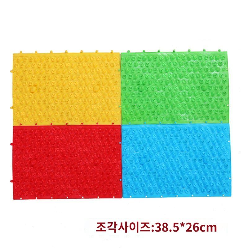 지압매트 놀이방 매트 발바닥 지압판 지압 보드 감각 발지압 훈련 촉각 발 압력 지판 발가락 빨간색 (강한압) - 상세 이미지 4
