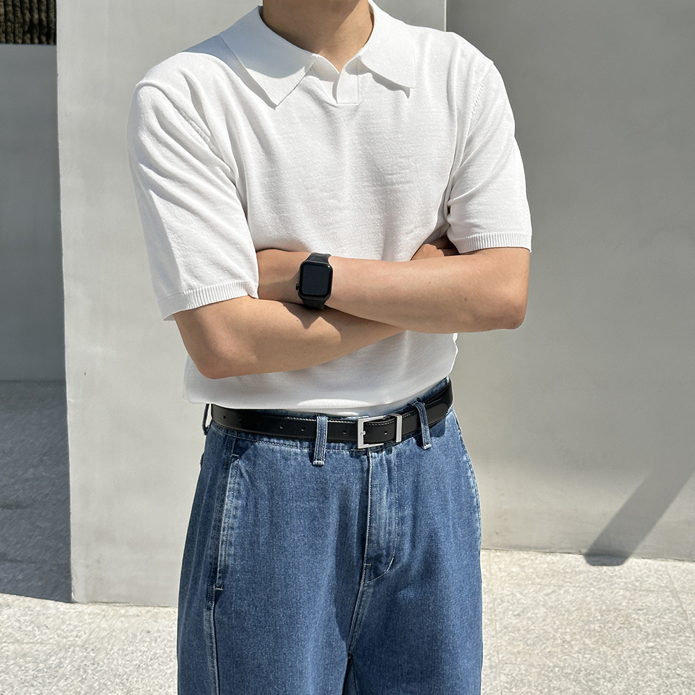 남자 가죽 벨트 캐주얼 정장 허리띠 - 상세 이미지 4