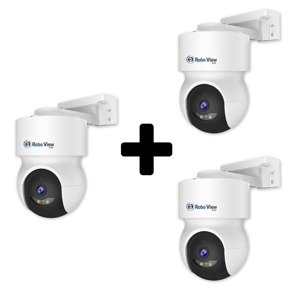 글로벌아이넷 로보뷰A7 3세트 CCTV 500만화소 IP카메라 실내.외용 QHD 홈캠 - 메인 이미지
