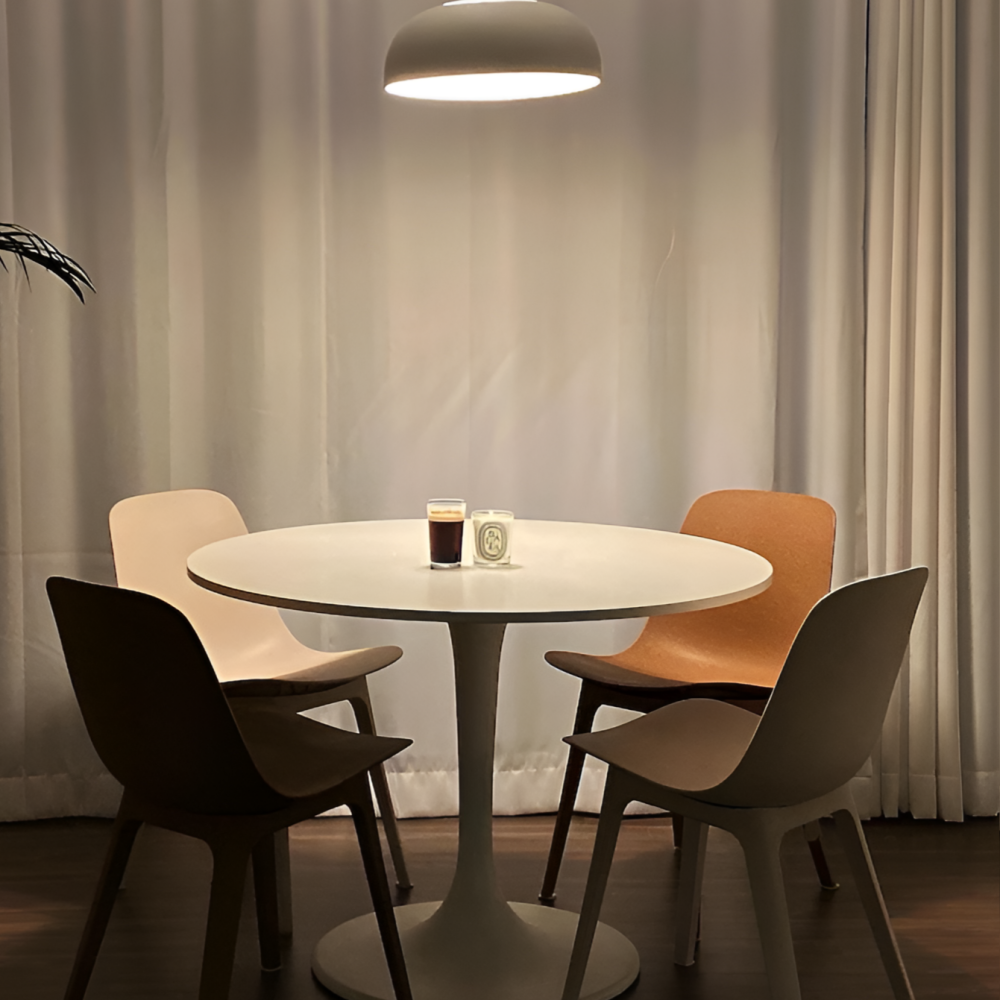 이케아 식탁 원형 테이블 카페 2인용 DOCKSTAR 화이트