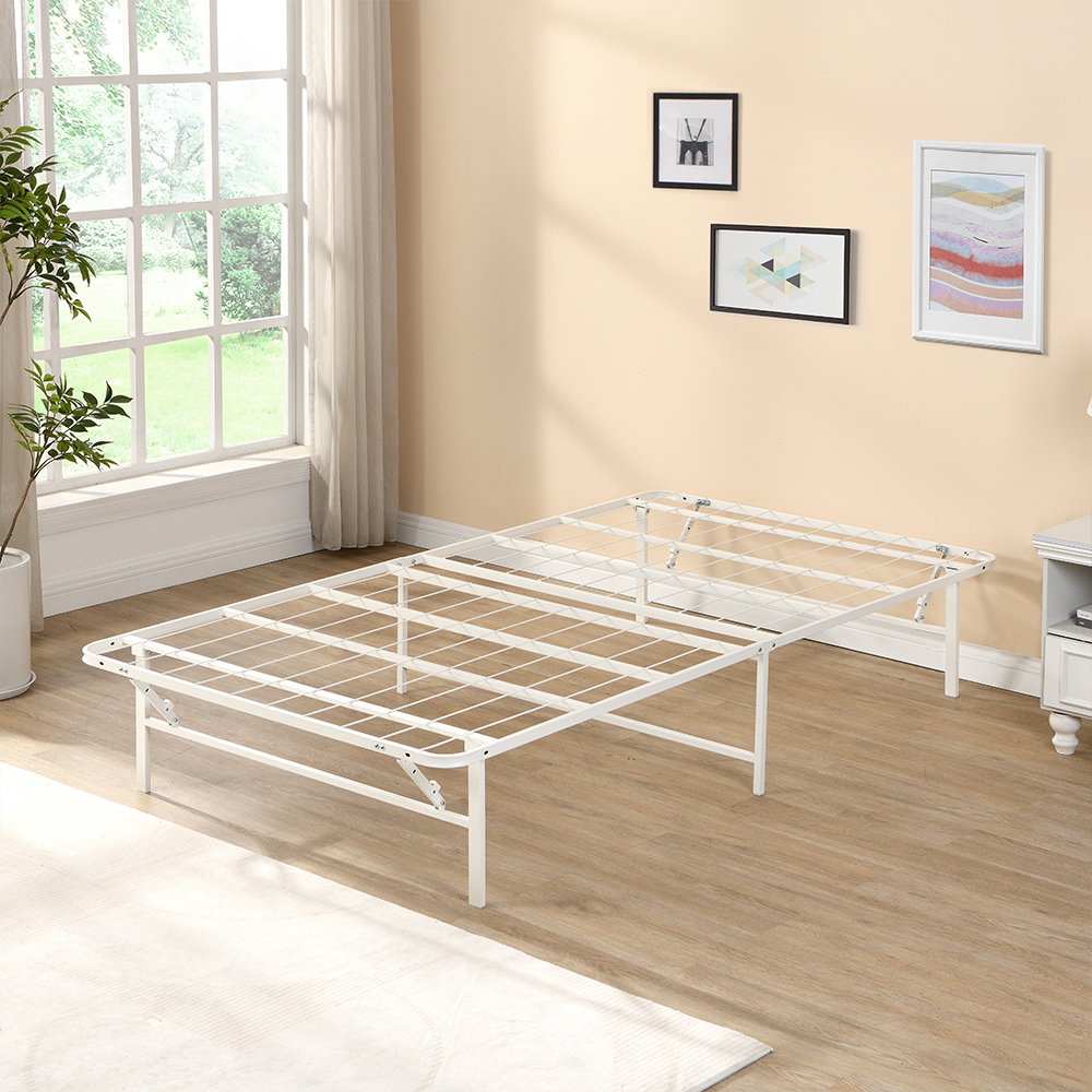 그랜레스트 무헤드 접이식 철제 침대 프레임 싱글 슈퍼싱글 퀸