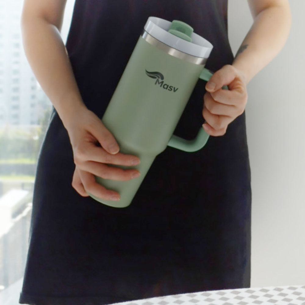 1리터텀블러 1.18L 대용량 손잡이 스트로우텀블러 - 메인 이미지