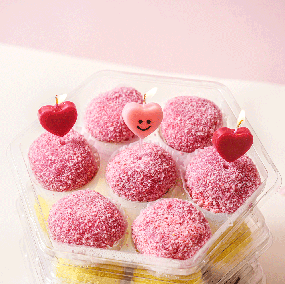 빙고 떡 케이크 3단 생크림 한입 미니 도시락 생일 크림 케잌 떡케익 35g x 21개 이미지 6