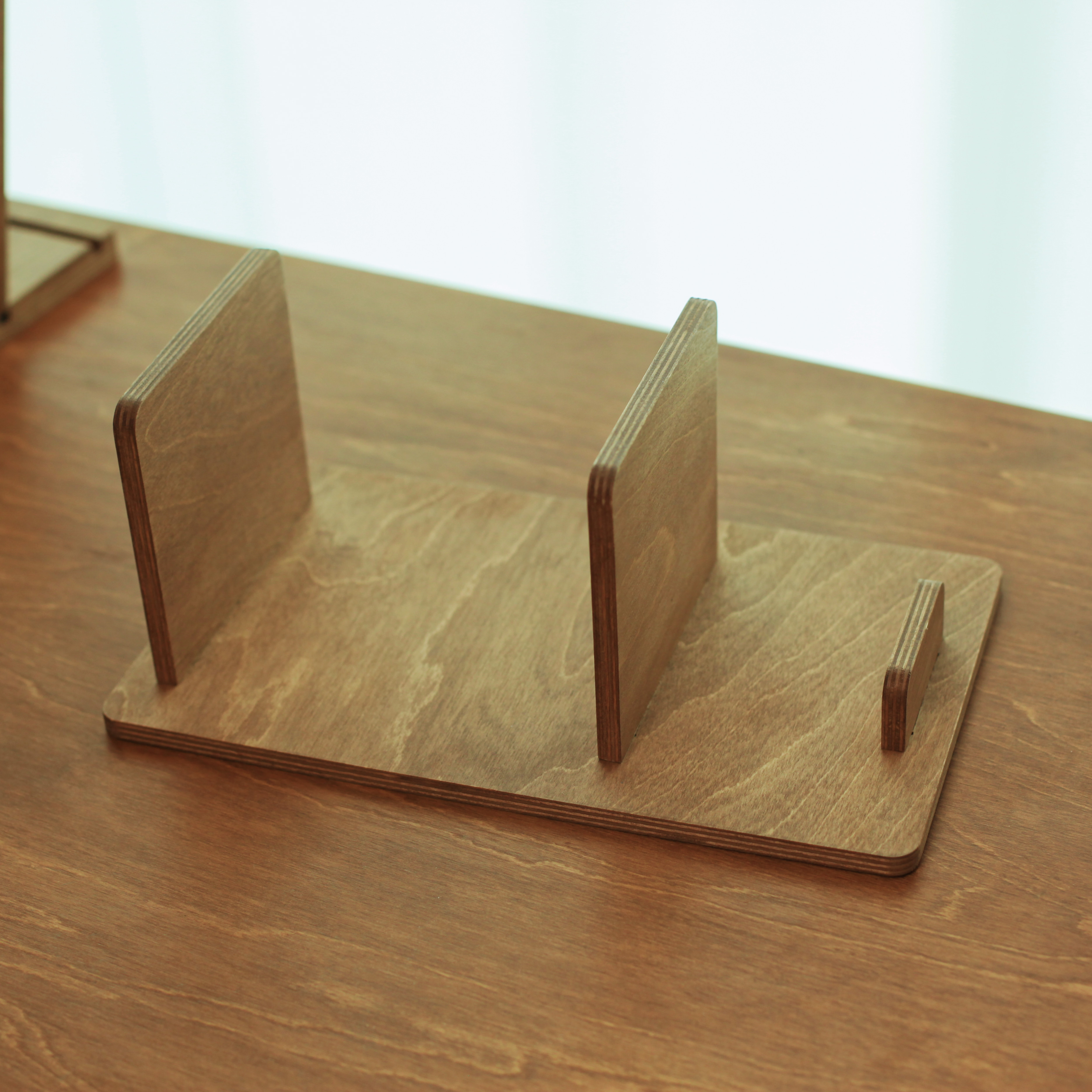 우드 원목 간이 미니 책상 책꽂이 선반 정리함