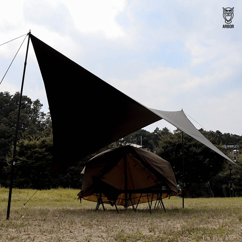 아버 아웃도어 와일드 윙 타프 캠핑 블랙코팅 방수