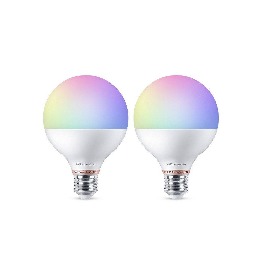필립스 위즈 컬러 앰비언스 LED 스마트전구 볼전구 E26소켓 11W, RGB, 2개