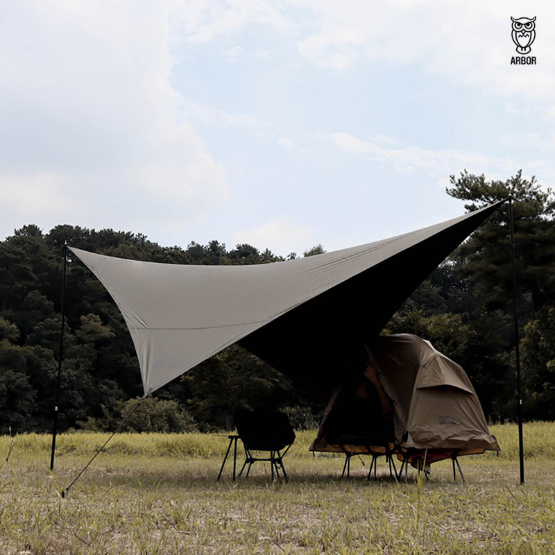 아버 아웃도어 와일드 윙 타프 캠핑 블랙코팅 방수