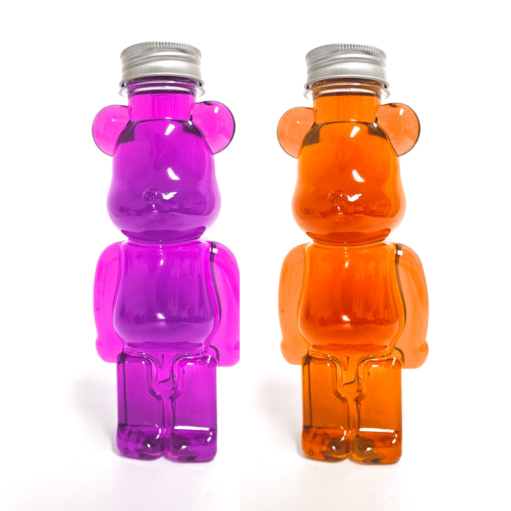곰 페트병 곰돌이 베어 보틀 플라스틱 더치커피 밀크티 음료 커피 병 긴곰 350ml - 메인 이미지