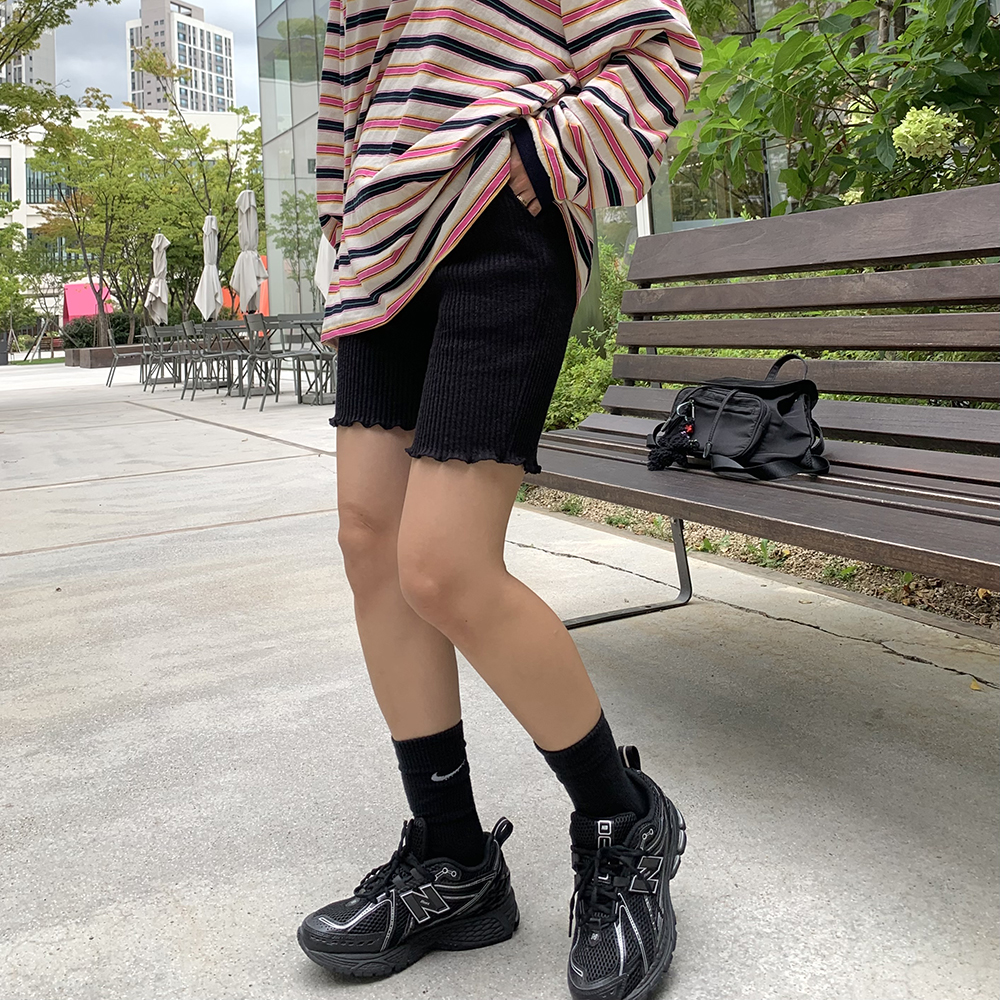 마카롱 밴딩 5부 바이커 팬츠 - 4color 상세 이미지 19