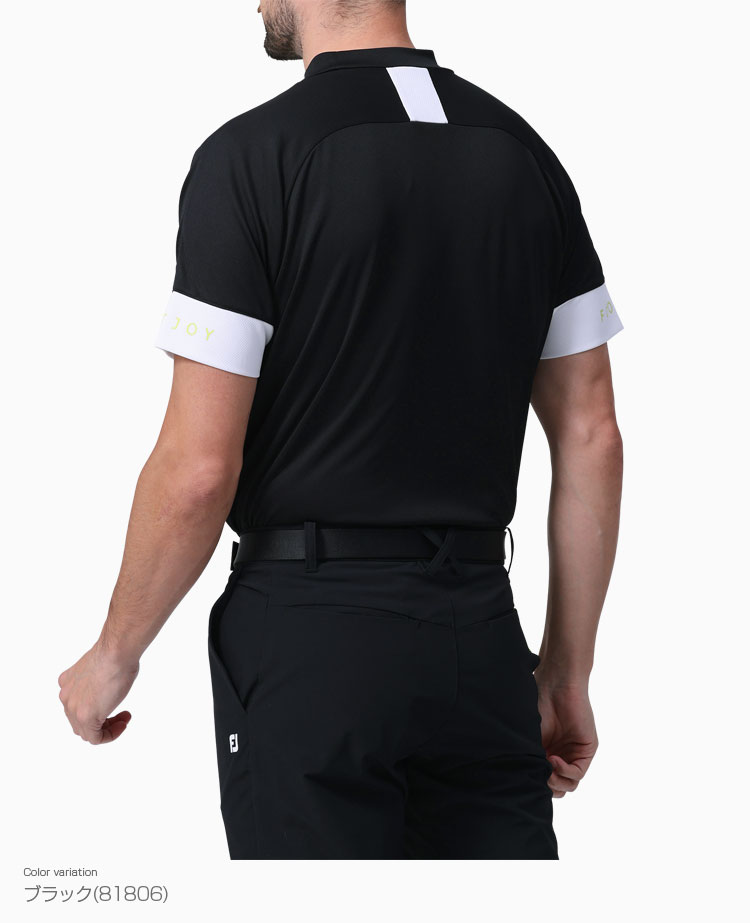 풋조이 FOOTJOY 남성 골프 모크넥 로고 반팔 티셔츠 FJ-S24-S05 3컬러 이미지 7