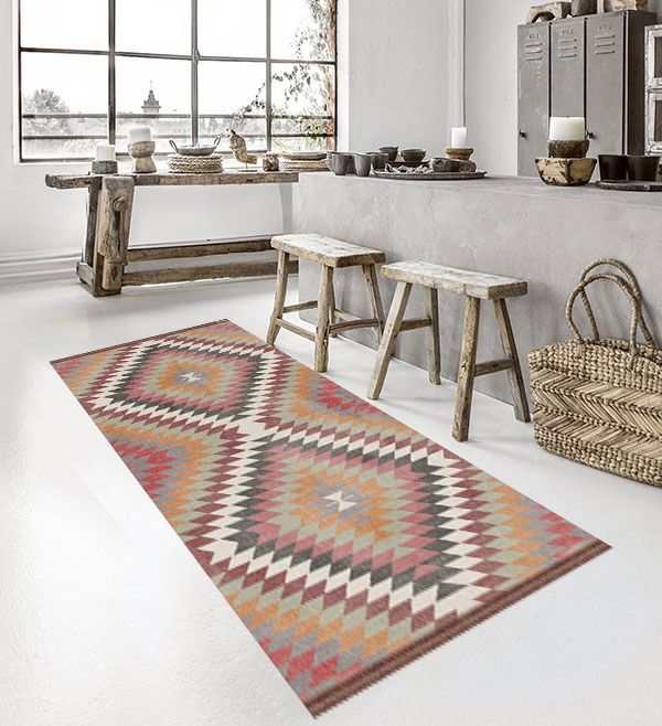 베이자플로우 PVC 킬림 러그 - 컬러풀 180 x 260 cm