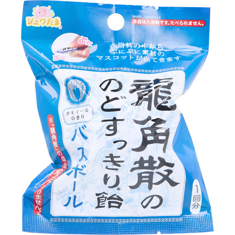 용각산 목캔디 캐릭터 마스코트 바스볼 입욕제 카모마일향 1개입 75g - 욕실/입욕용품 - 하카타몰