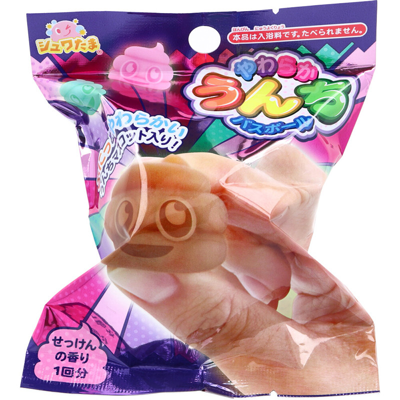 부드러운 응가 캐릭터 마스코트 바스볼 입욕제 비누향 1개입 75g - 욕실/입욕용품 - 하카타몰