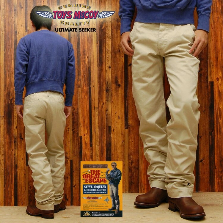 토이즈맥코이 TOYS MCCOY'S 스티브 맥퀸 치노 팬츠 남성 면바지 TMP2402 - 메인 이미지