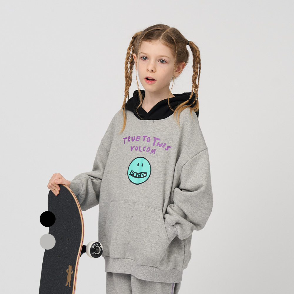 볼컴키즈 트루 스마일 후드_D4F316 - 상품 이미지