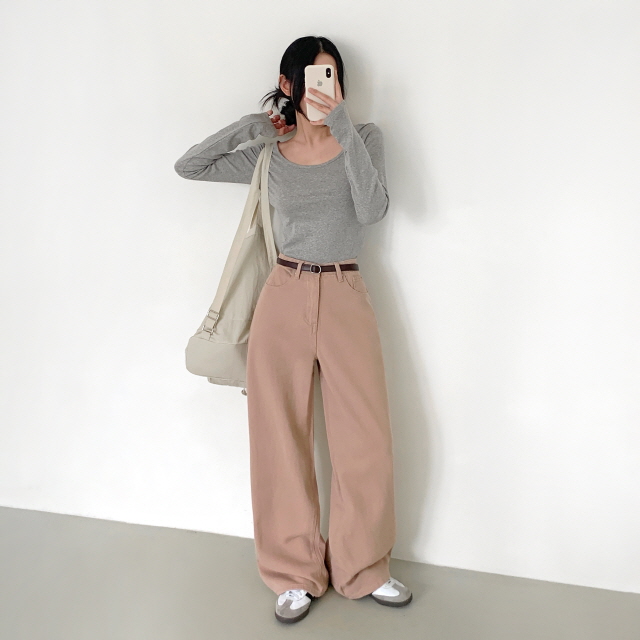 💗20%할인💗[숏,롱/6COL/기획❣] 아르노 히든밴딩 컬러 코튼 면 바지 베이직 난스판 와이드 데일리 팬츠 상세 이미지 28