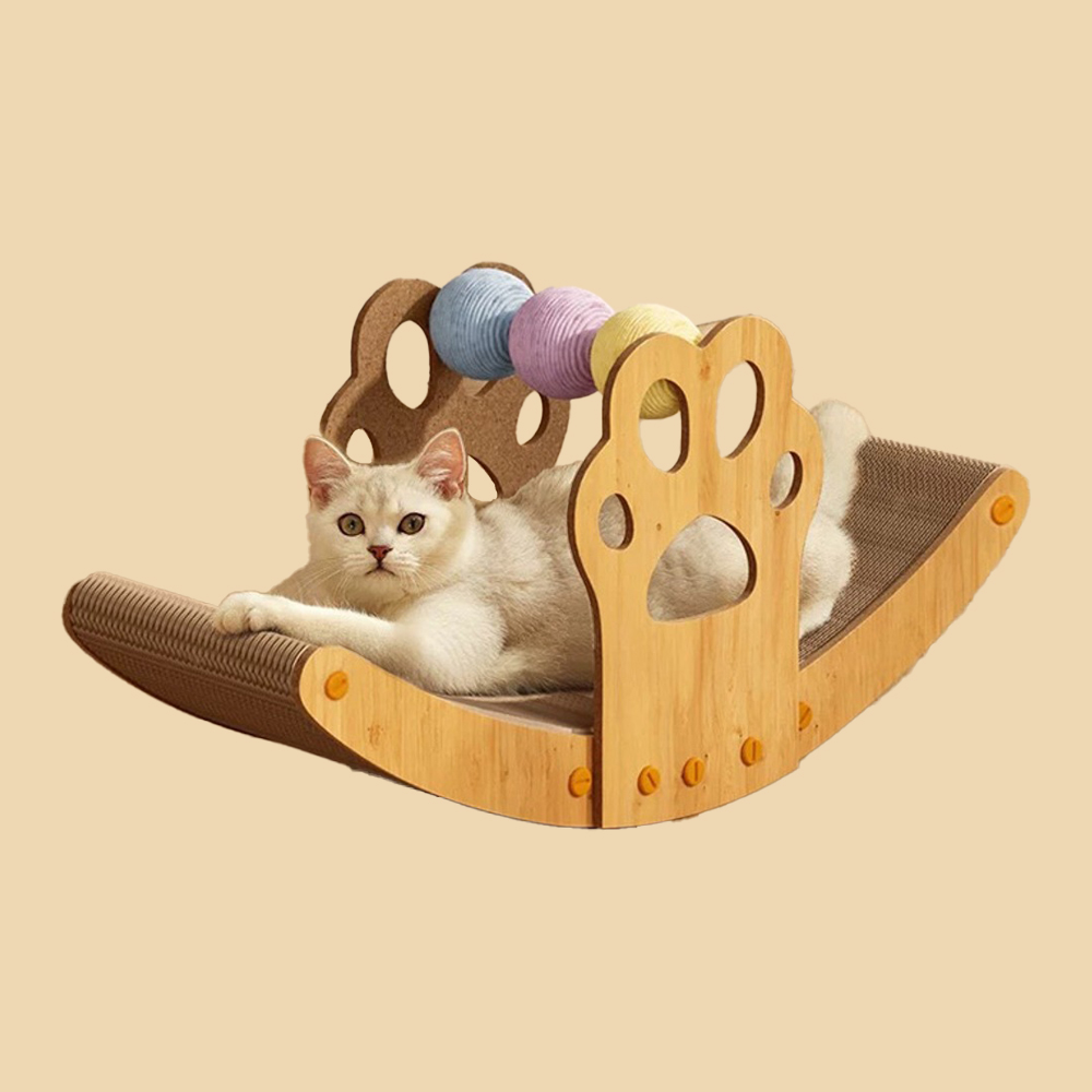 개과천선 어몽드 포우스텔 고양이 스크래쳐 터칭볼 발톱관리 스트레스해소 휴식공간 장난감 공 이미지 8